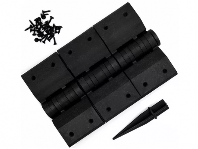 Угловой элемент поворотный Holzhof, 60-300 град., пластик. 300х30мм. Чёрный