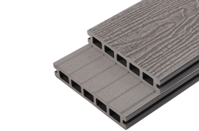 Террасная доска  ДПК WoodVex Аntique Серый дым