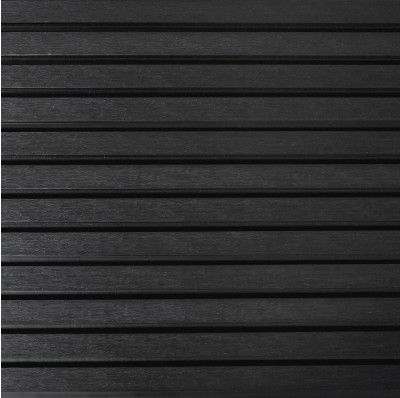 Стеновые реечные панели из ДПК CM Wall Чёрный