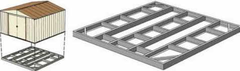 Каркас для пола хозблока 3*2